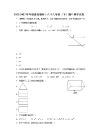 2022-2023学年福建省福州十八中九年级（下）期中数学试卷（含解析）