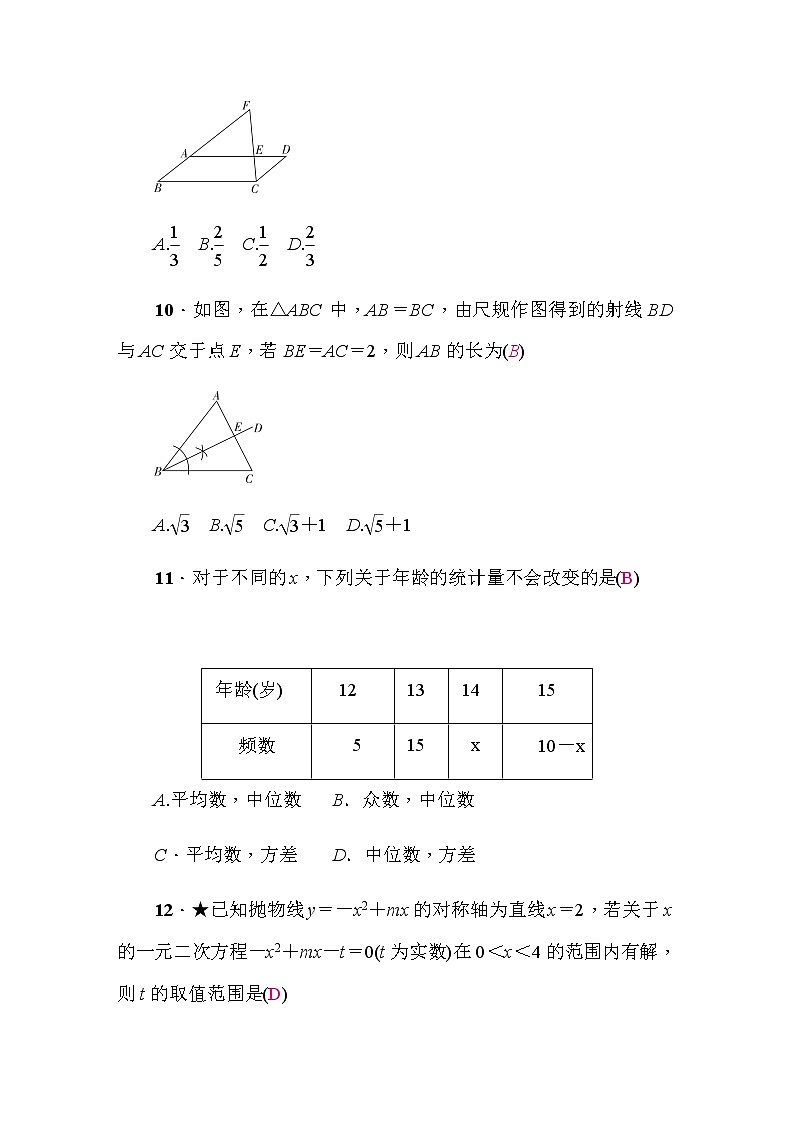 2023年贵阳初中学业水平考试数学模拟卷(二)含答案03