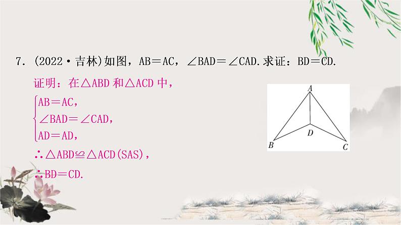 中考数学复习第四章第四节全等三角形作业课件08