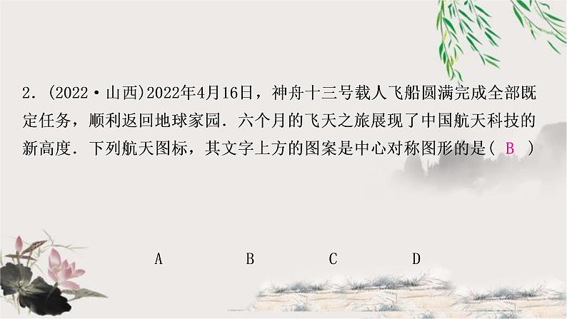 中考数学复习第七章第三节图形的平移、旋转、对称与位似作业课件第3页