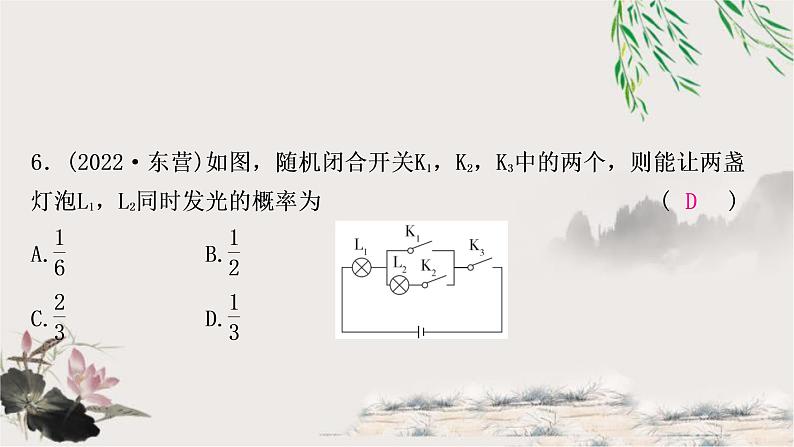 中考数学复习第八章第二节概率作业课件第7页