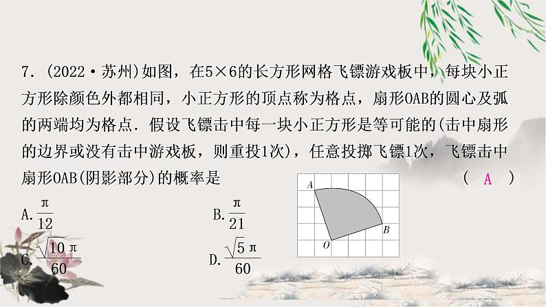 中考数学复习第八章第二节概率作业课件第8页