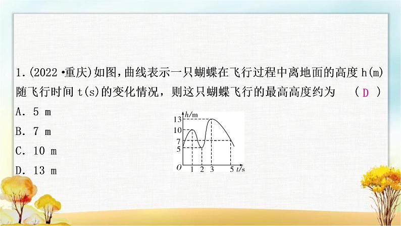 中考数学复习专项训练五函数图象的分析与判断作业课件02