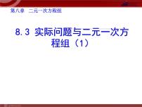 初中数学人教版七年级下册8.3 实际问题与二元一次方程组授课课件ppt