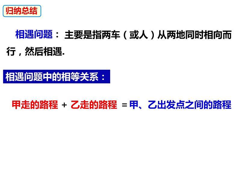 3.2.2一元一次方程的应用——行程问题-2022-2023学年七年级数学上册同步精品课件（沪科版）第8页