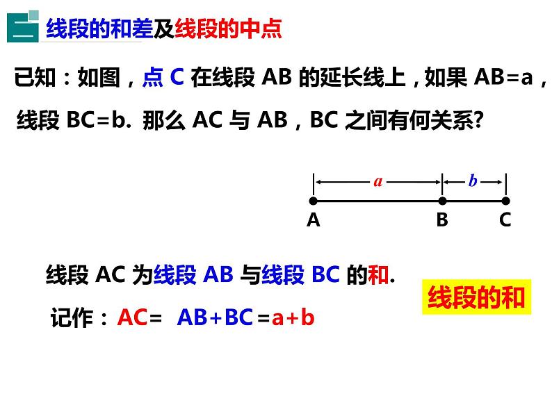 4.3.1线段的长短比较-2022-2023学年七年级数学上册同步精品课件（沪科版）07