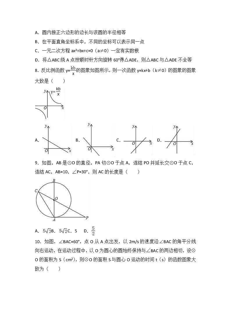 2017年日照市中考数学试卷及答案解析02