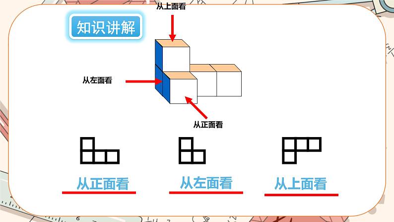 1.4 从三个方向看物体的形状（课件PPT+教案+学案+练习）06