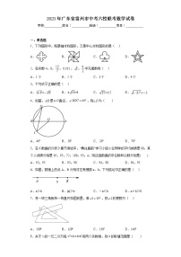 2023年广东省雷州市中考六校联考数学试卷