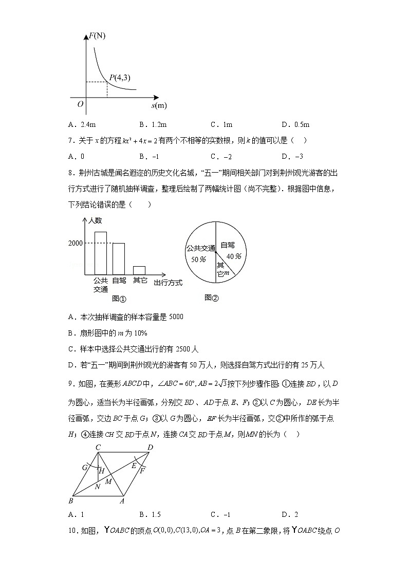2023年河南省商丘市中考二模数学试题02