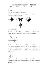 2023年西藏拉萨市城关区中考一模数学试题