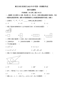 2023年贵州省遵义市红花岗区中考一模数学试题