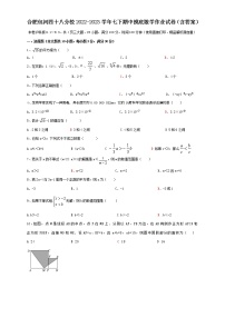 安徽省合肥市包河区第四十八中学2022-2023学年七年级下学期期中摸底数学作业试卷(含答案)