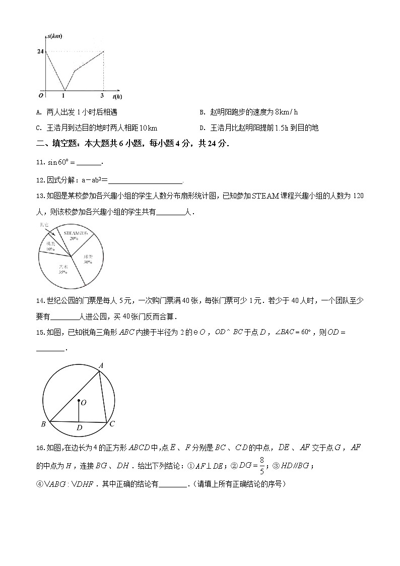 四川省攀枝花市2020年中考数学真题（原卷版）03