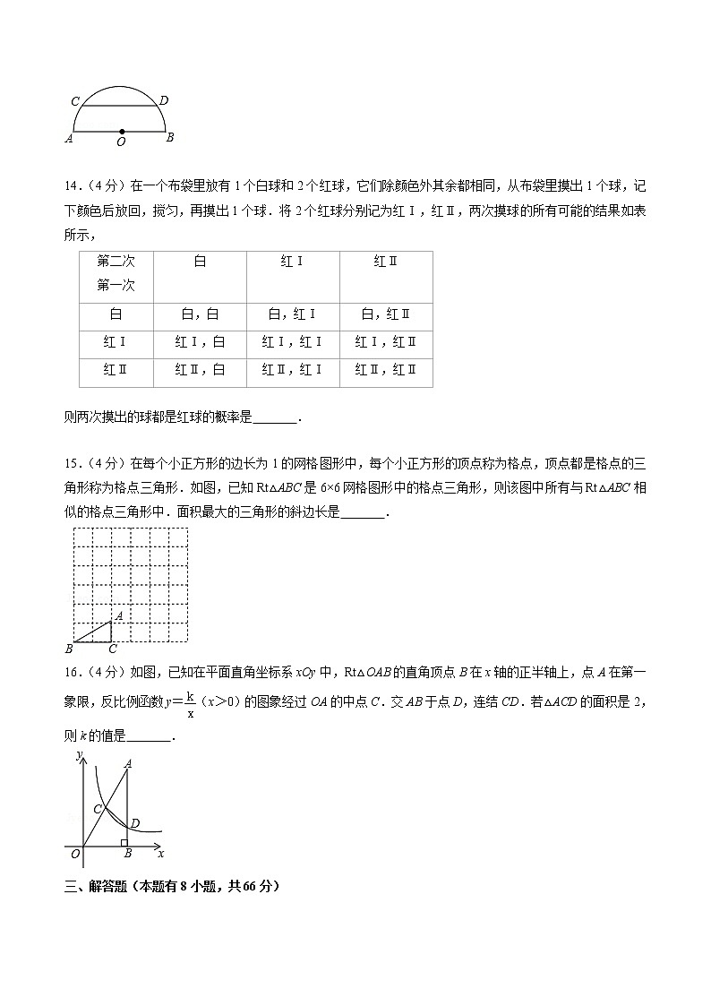 2020年浙江省湖州市中考数学试卷（原卷版）03