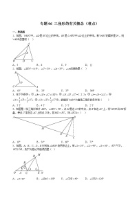 沪教版 (五四制)七年级下册第十四章  三角形第1节  三角形的有关概念与性质14.1  三角形的有关概念优秀巩固练习