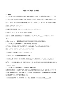 特训01 实数 压轴题-2022-2023学年七年级数学下册期中期末挑战满分冲刺卷（沪教版，上海专用）