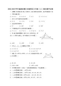 2022-2023学年福建省厦门市湖里区八年级（上）期末数学试卷（含解析）