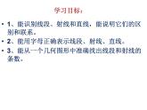 青岛版七年级数学上册：1.3线段射线直线第一课时课件PPT