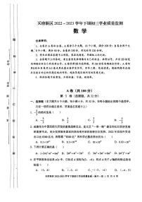 2023年四川省成都市天府新区九年级二诊数学试题