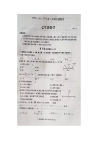 山东省临沂市费县2022-2023学年七年级下学期期中数学试题