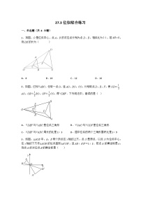 人教版九年级下册27.3 位似当堂达标检测题