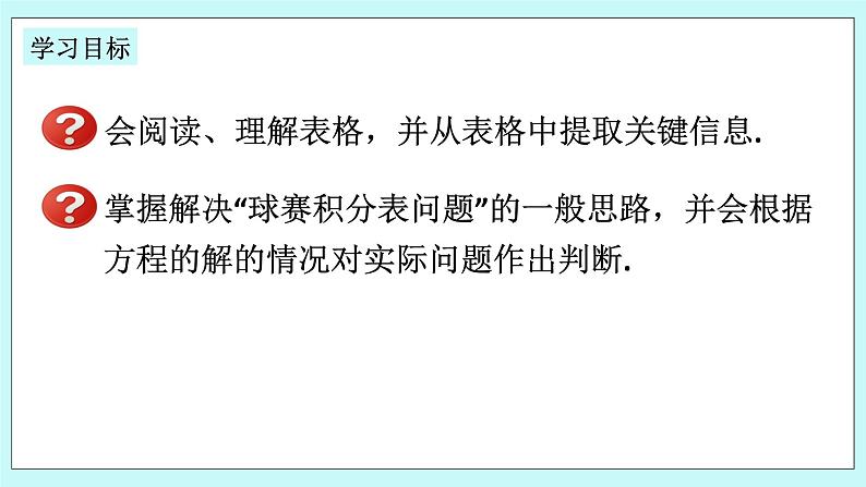 浙教版数学七上 5.4.8 一元一次方程的应用---积分问题 课件02