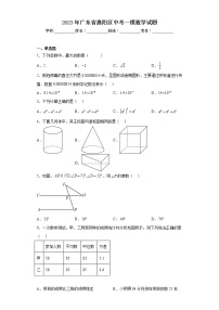 2023年广东省惠阳区中考一模数学试题