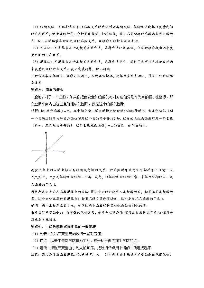 【精品同步】数学同步培优练习八年级下册19.1  函数与变量（知识梳理+含答案）第3页