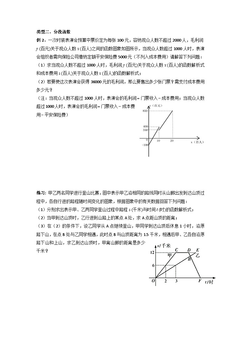 【精品同步】数学同步培优练习八年级下册19.6  一次函数的应用（知识梳理+含答案）第3页