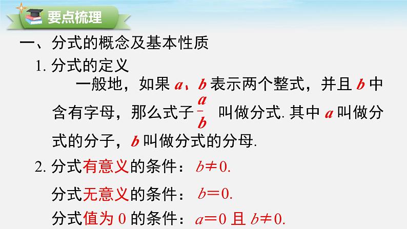 第9章 分式 小结与复习 沪科版七年级数学下册课件第2页