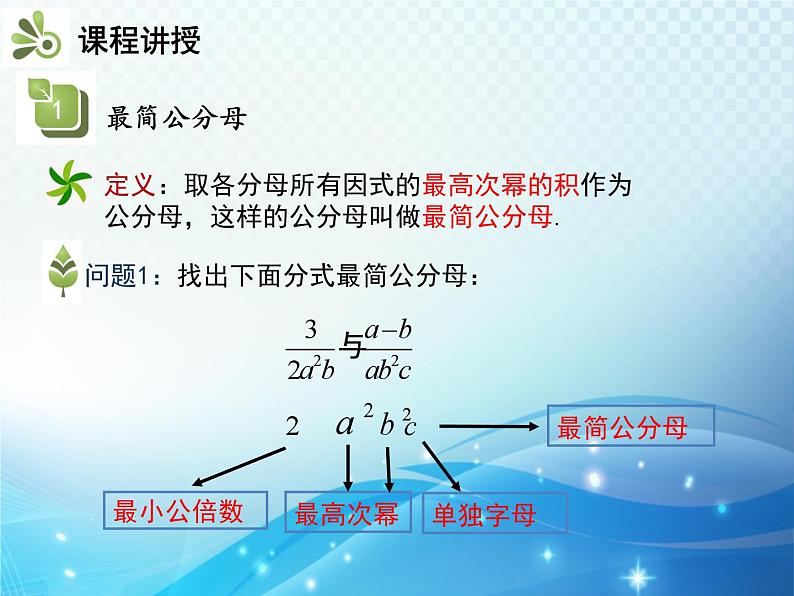 9.2.2 分式的加减 第1课时 分式的通分 沪科版七年级数学下册教学课件第4页