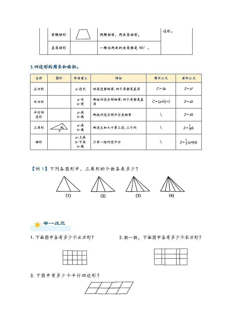 2022-2023学年人教版数学六年级下册小升初一轮复习（知识点清单+过关检测）：专题25  三角形和四边形（学生版）第2页