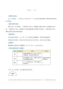 2022-2023学年人教版数学六年级下册小升初一轮复习（知识点清单+过关检测）：专题26 圆（教师版·学生版）