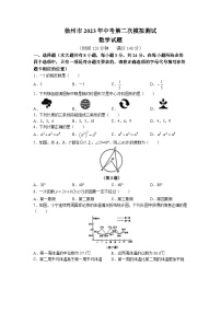 2023年江苏省徐州市树人初级中学中考中考二模数学试题