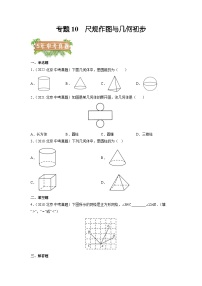 专题10 尺规作图与几何初步——5年（2018~2022）中考1年模拟数学分项汇编（北京专用）