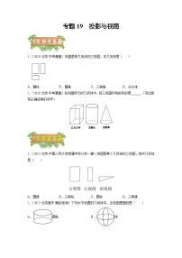 专题19 投影与视图-5年（2018~2022）中考1年模拟数学分项汇编（北京专用）