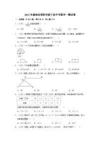 2022年湖南省邵阳市新宁县中考数学一模试卷（含答案）