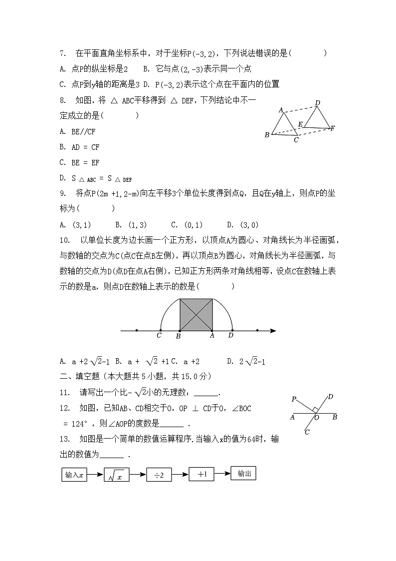河南省安阳市滑县2022-2023学年七年级下学期期中数学试卷02