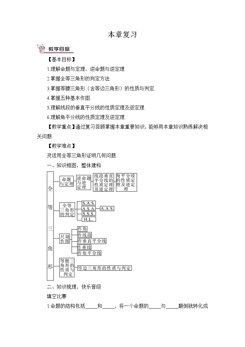 华师大版数学八年级上册 13 章末复习 PPT课件+教案01