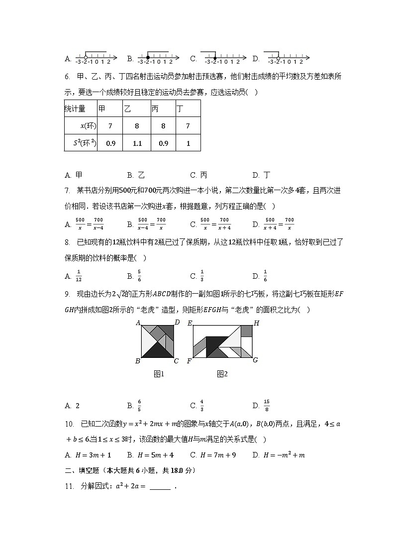 2023年浙江省杭州市下城区采荷中学中考数学模拟试卷（4月份）（含解析）02