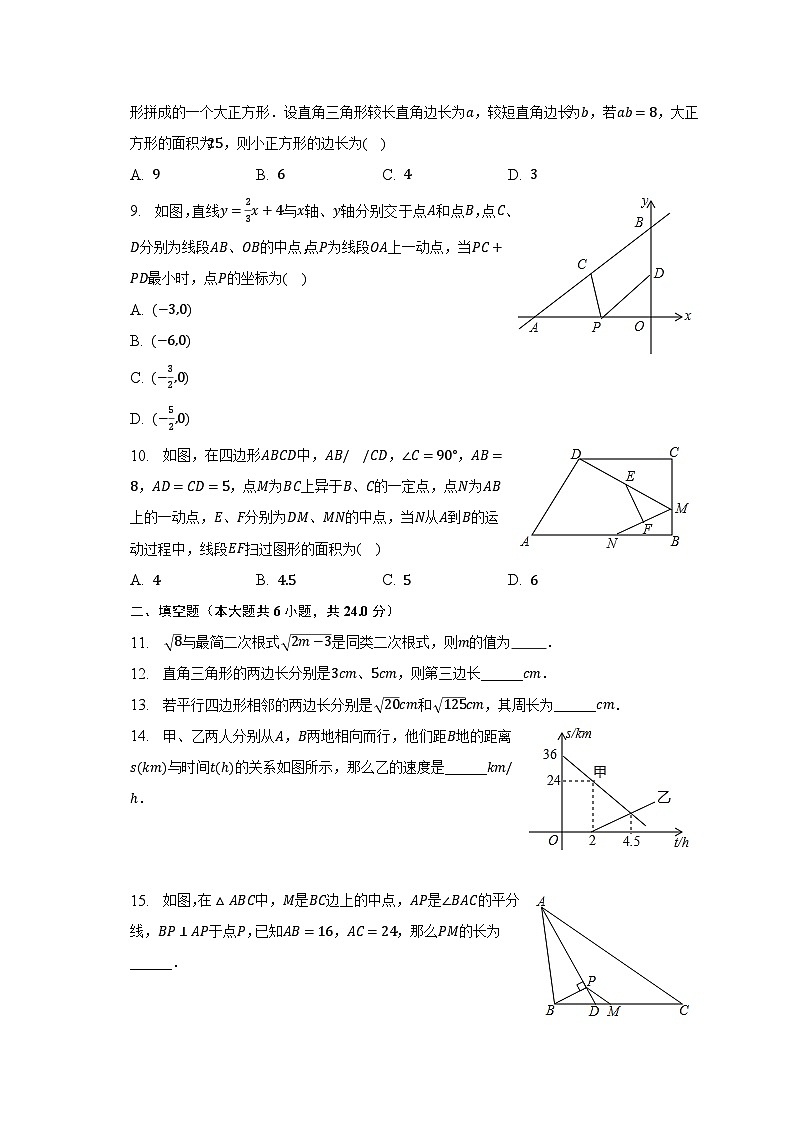 2022-2023学年福建省福州市鼓楼区文博中学八年级（下）期中数学试卷（含解析）02