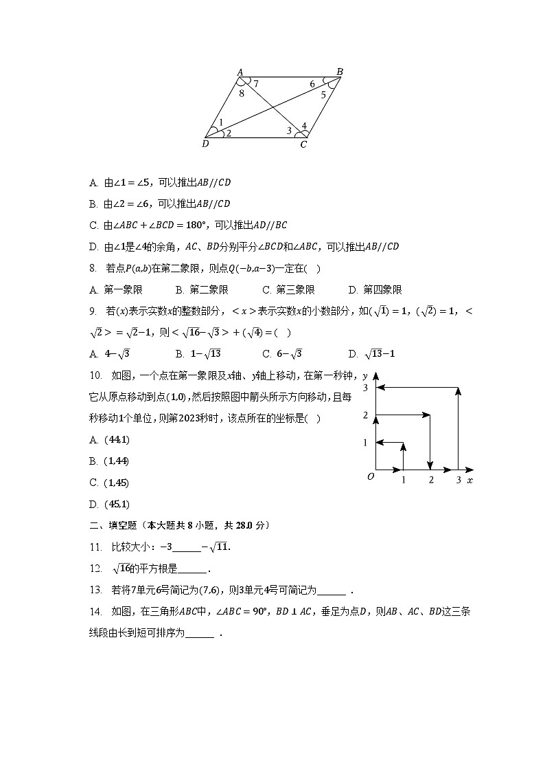2022-2023学年江苏省南通市海门市东部五校七年级（下）联考数学试卷（3月份）（含解析）02