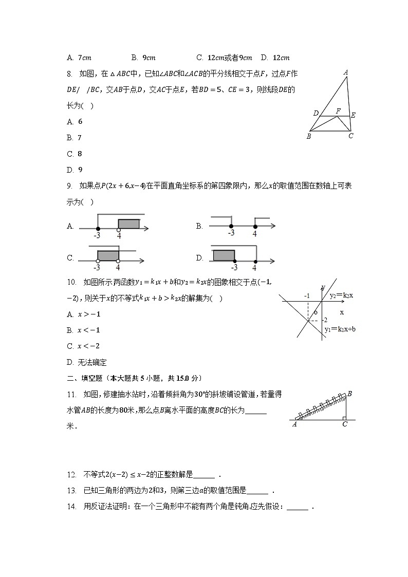 2022-2023学年广东省佛山市禅城区吉利中学八年级（下）第一次月考数学试卷（3月份）（含解析）02