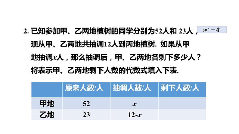 3.2 代数式2 列代数式表示实际中的数量关系 2021秋冀教版七年级数学上册课件05