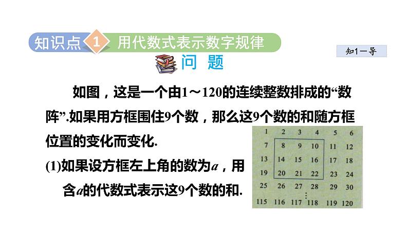 3.2 代数式3 列代数式表示规律 2021秋冀教版七年级数学上册课件第4页