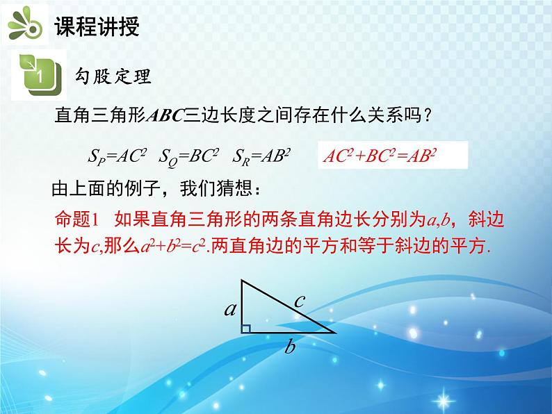 3.1 勾股定理 第1课时 勾股定理 教学课件05