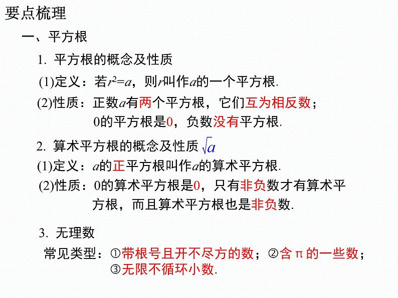 第3章 实数 小结与复习 南阳2中2022年湘教版八年级上册数学 课件02