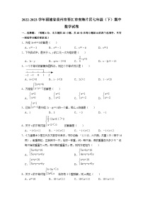 福建省泉州市晋江市安海片区2022-2023学年下学期七年级期中数学试卷