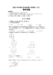 2023年安徽省名校联盟中考模拟数学试卷（四） (含答案)